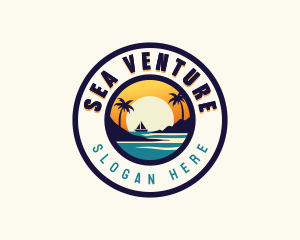 Ocean Boat Getaway logo design