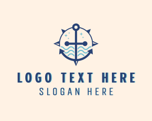 Travel - Sea Navigation Compass logo design