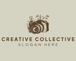 Camera Floral Creative Studio logo design