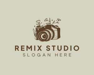 Camera Floral Creative Studio logo design