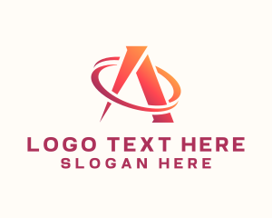 Letter A - Cyber Letter A Technology logo design