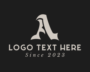 Tattoo Studio - Rock Band Studio Letter logo design