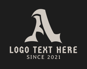 Tattoo Studio - Rock Band Studio Letter logo design