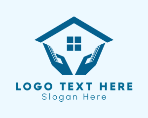 Window - House Apartment Hands logo design