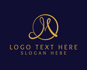 Restaurant - Luxury Fashion Letter M logo design