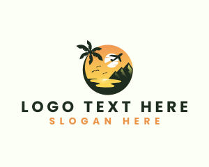 Travel Blogger - Airplane Trip Getaway logo design