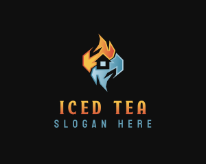 Fire Ice House logo design