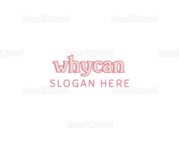 Cute Quirky Wordmark Logo