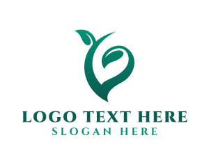 Natural Organic Leaf Logo