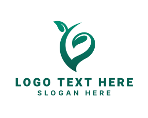 Herbal - Natural Organic Leaf logo design