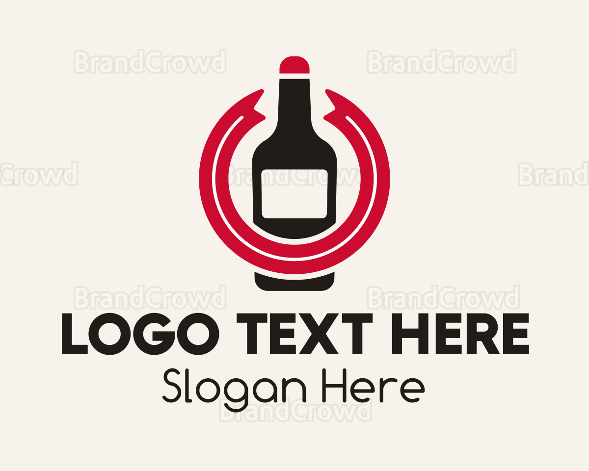 Simple Beer Bottle Logo