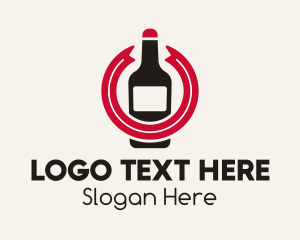 Bourbon - Simple Beer Bottle logo design