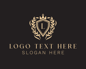 Sovereign - Fashion Wreath Shield logo design