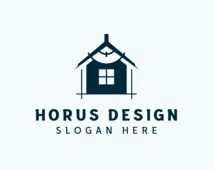 House Compass Interior Design logo design