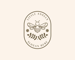 Floral - Floral Honey Bee logo design
