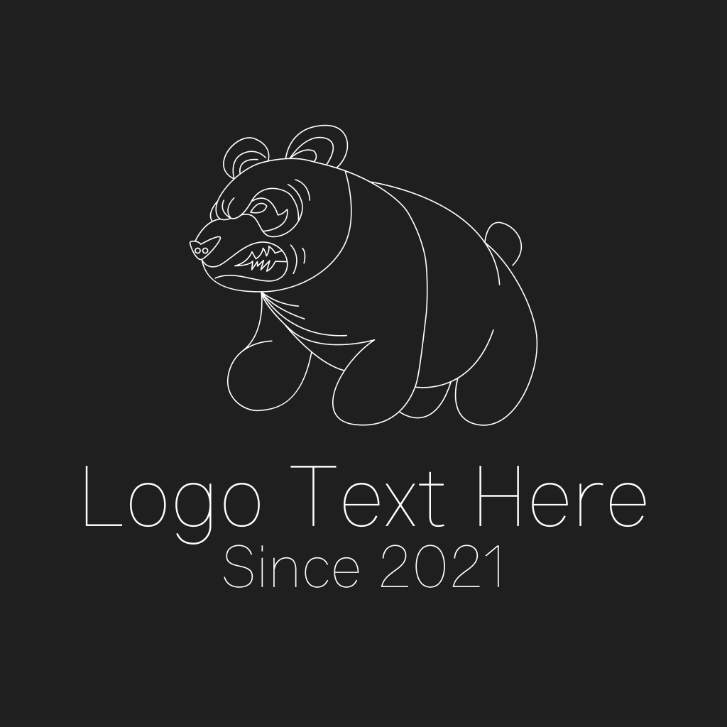 Angry Panda logo  Pet logo design, Online logo creator, Logo design  inspiration