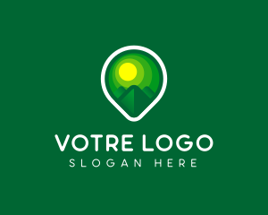 Locator - Tourism Mountain GPS Travel logo design