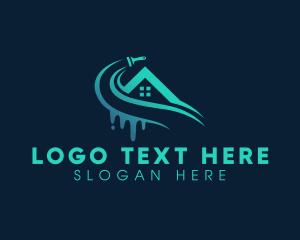 House Roof Paint  Logo