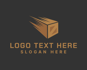 Cardboard - Fast Crate Logistics logo design