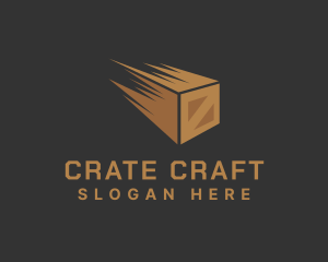 Crate - Fast Crate Logistics logo design