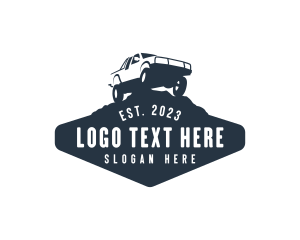 Pickup - Offroad Driving Truck logo design