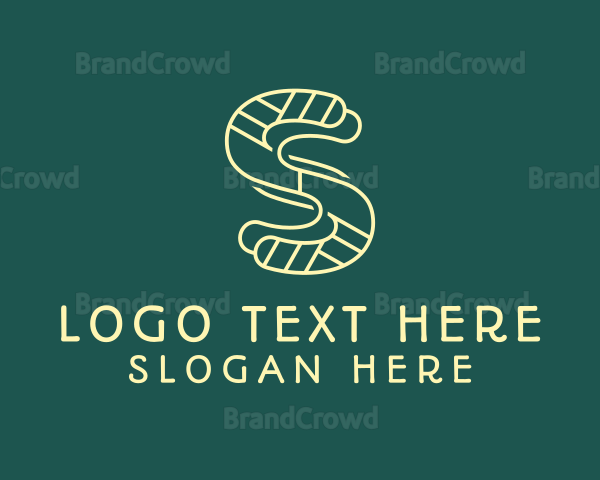 Textile Pattern Letter S Logo
