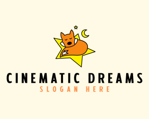 Sleeping Fox Star logo design