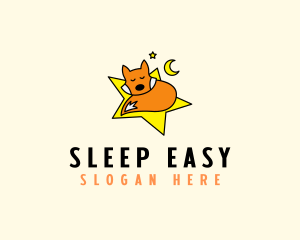 Sleeping Fox Star logo design