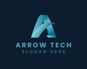 Modern Tech Letter A logo design