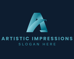 Modern Tech Letter A logo design