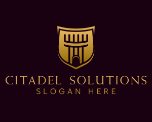 Citadel - Turret Defense Shield logo design