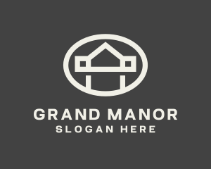 Realtor House Oval logo design