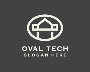 Oval - Realtor House Oval logo design