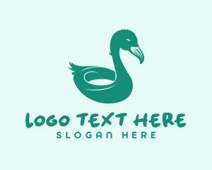 Vacation - Flamingo Float Vacation logo design