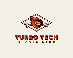 Industrial Turbo Engine logo design