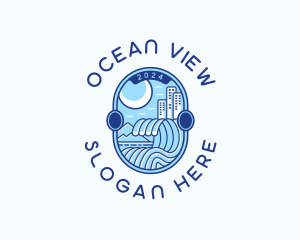 Wave Travel Resort logo design