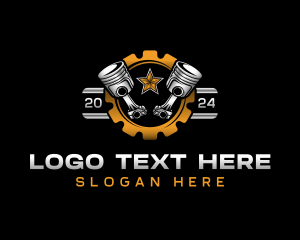 Cog - Automobile Piston Mechanic logo design