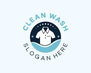 Shirt Clean Washing logo design