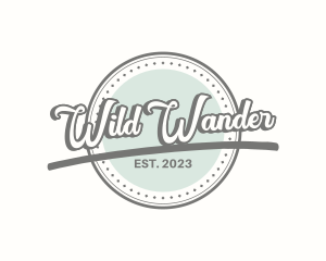 Retro Hipster Badge logo design