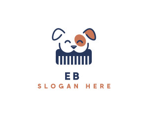 Dog Grooming Comb Logo