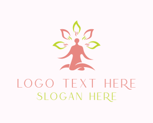 Person - Wellness Spa Meditate logo design