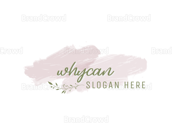 Watercolor Feminine Wordmark Logo