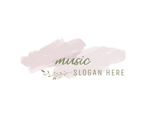 Watercolor Feminine Wordmark Logo