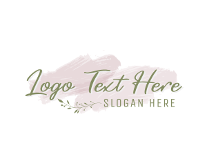 Watercolor Feminine Wordmark Logo