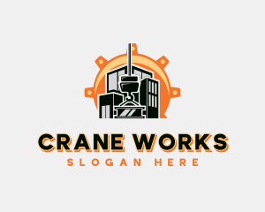 Crane - Construction Builder Crane logo design