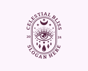 Celestial Eye Crescent logo design