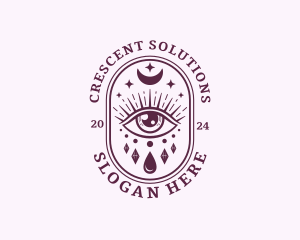 Celestial Eye Crescent logo design