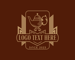 Vintage - Cafe Tea Kettle logo design