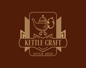 Kettle - Cafe Tea Kettle logo design