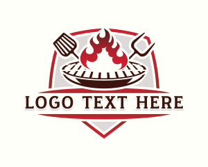 Roast - Flame Roast Grill logo design
